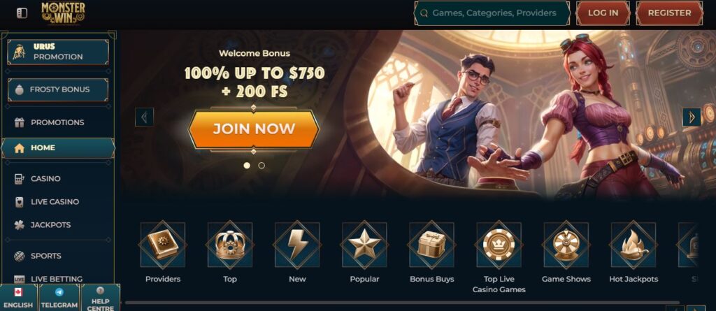 MonsterWin Casino España Diversión y Oportunidades de Ganancia
